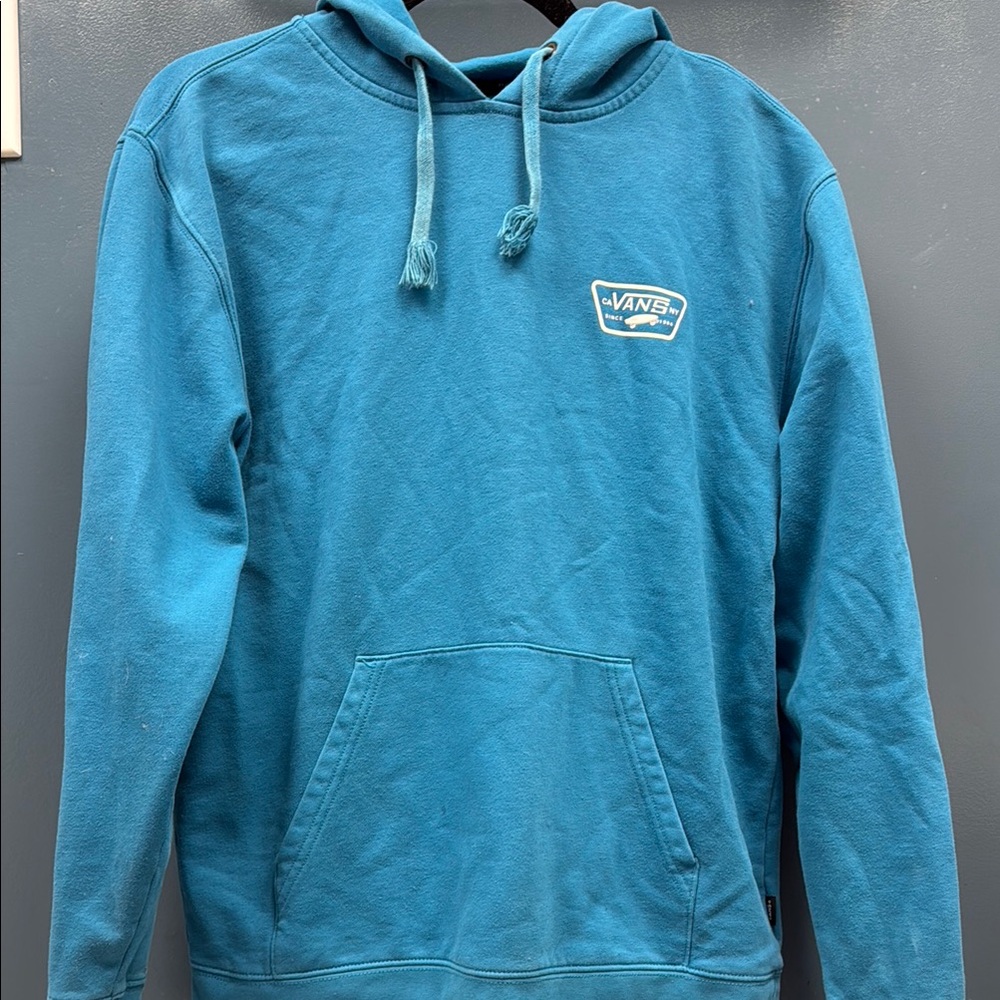 Vans Blue Sweatshirt with Hood for Casual Wear